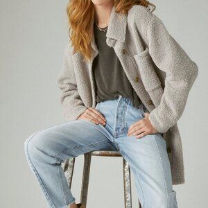 NWT Lucky Brand Sherpa Shirt Jacket (M)